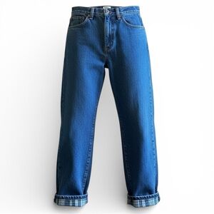 L.L. Bean Fleece Lined Blue Jeans, Women’s size 8P